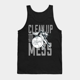 Clean Up Your Mess - Plastic Planet Astronaut Tank Top